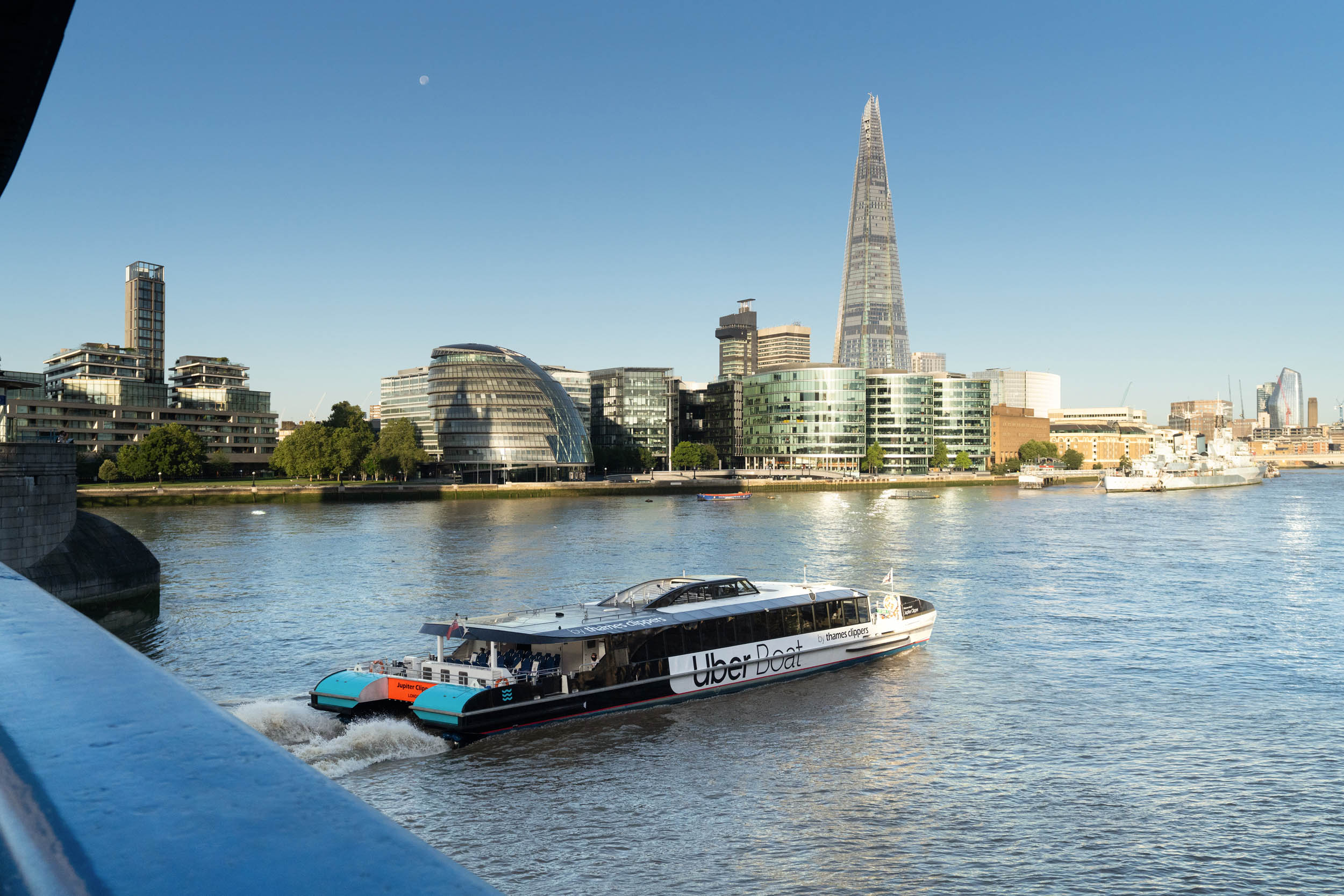Boat In Front Of More London (With The Shard)