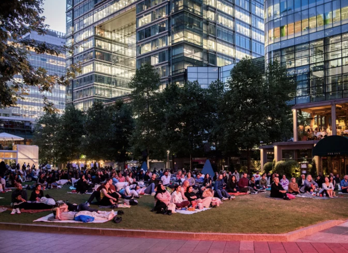 Canary Wharf screens